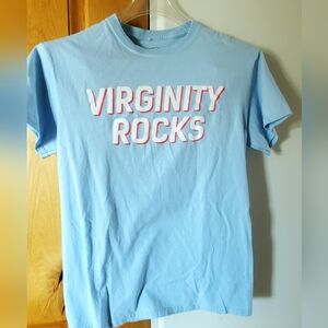 Virginity Rocks tee size small